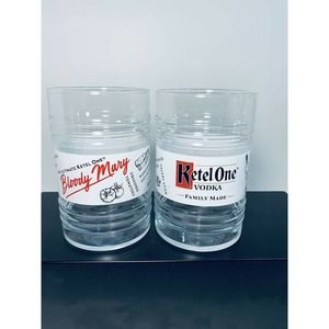 Ketel One 16oz Bloody Mary Glasses set of 2 Vodka Classic Memorabilia